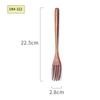 Wooden Children's Tableware Three-Piece Suit Wooden Spoon Nanmu Spoon Fork Chopsticks Student Portable Tableware Wrapping