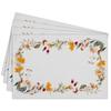 Cotton Linen Waterproof Placemats Set of 4, Baby & Kids Dining Mat Colorful You are My Sunshine Table Mats