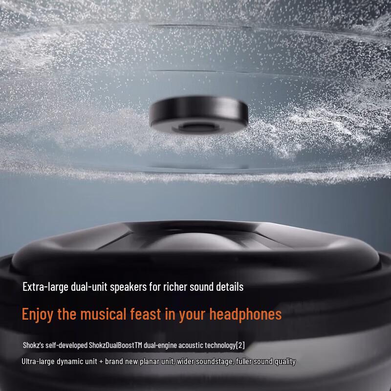 Shokz OpenFit2+ T921 Open-Ear Sport Bluetooth Earphones