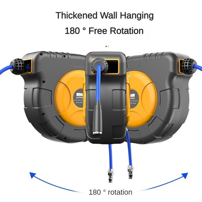 Настенное устройство для хранения труб  Автомобильное обслуживание Устройство для намотки труб Автоматическая выдвижная катушка для шланга