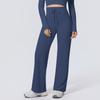New double-sided nylon high-waisted elastic loose casual wide-leg nine-point pants running fitness yoga leggings