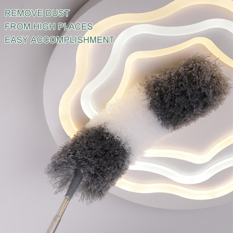 Clean Home Microfiber Telescoping Duster Retractable Cleaning Duster Dust Brush Feather Duster