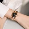 Small Square Watch Steel Band Light Luxury Niche Women's Watch Simple Temperament Bracelet Watch Women's Rhinestone Watch for Women