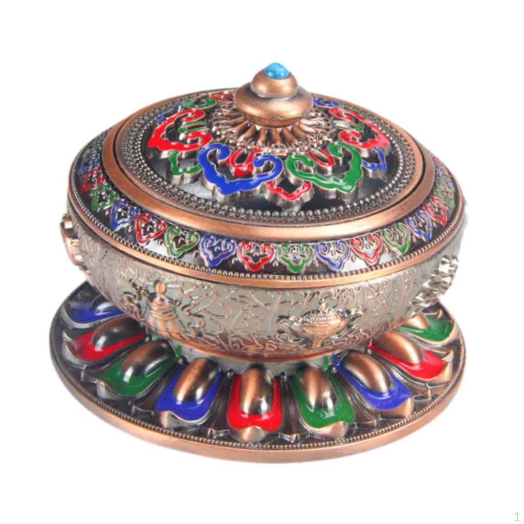 Эмалированная подставка для благовоний Art Craft с крышкой, универсальная подставка для курильницы для офиса, йоги, чая