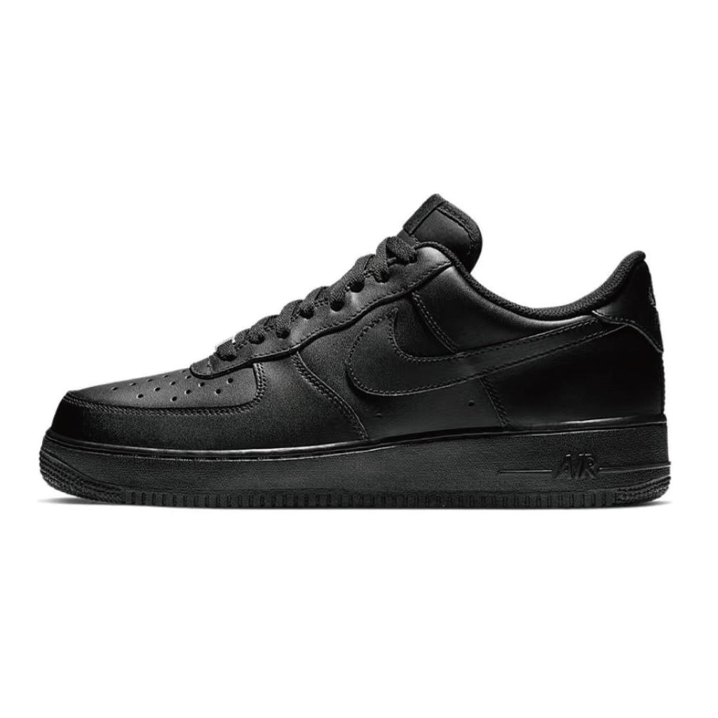 Nike Air Force 1 Dark Power, Air Force 1 Cushioning, Wear Resistant Low top Skateboard Shoes Unisex Black CW2288-001(Team30-)