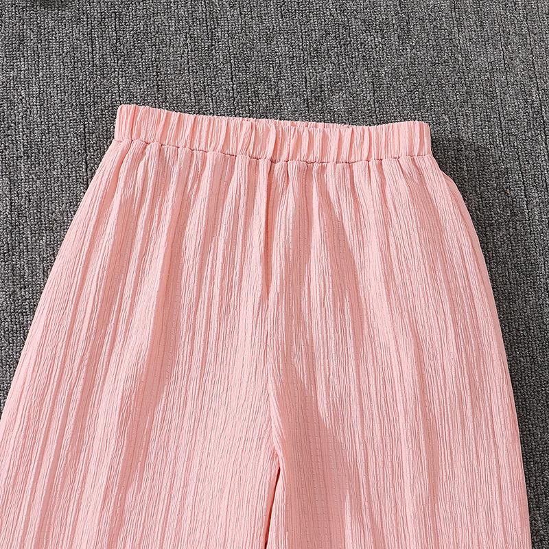 Комплект для девочки Детский Весна/Осень Новый Стиль Топ с V-образным вырезом и длинным рукавом + Повседневные Брюки