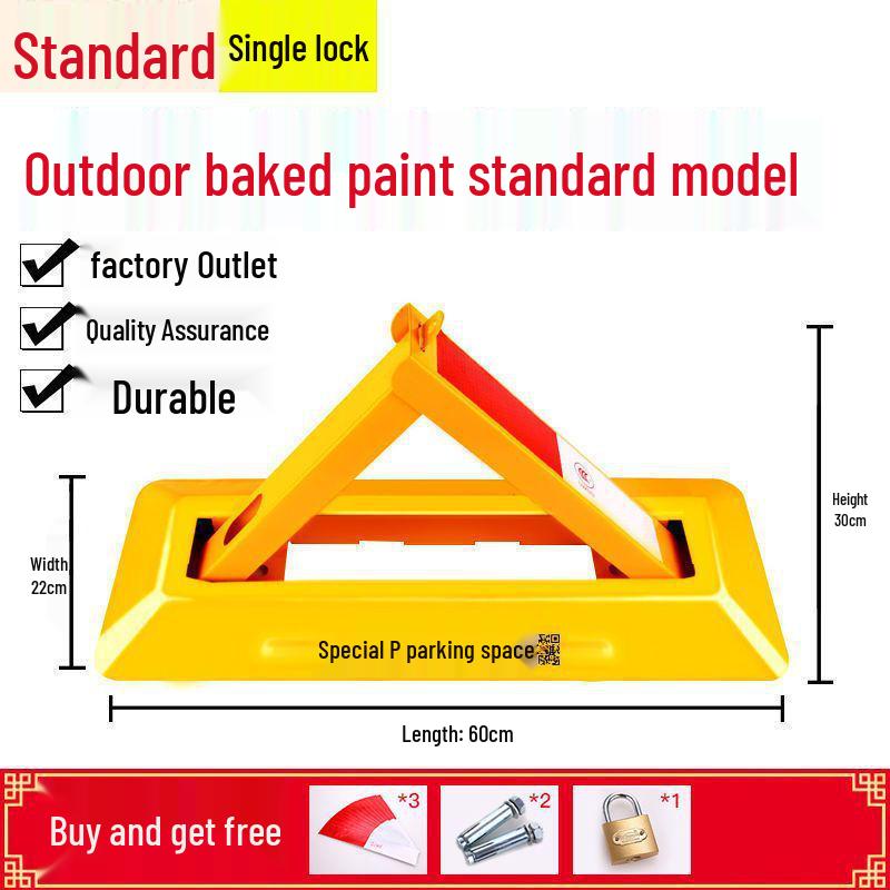 Сверхпрочный треугольный напольный замок для парковочного места для гаражей