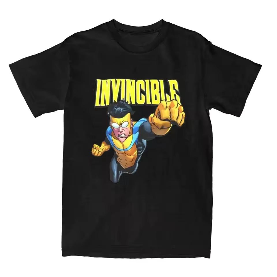 Best Invincible T-Shirt Cartoon Series Cotton Invincible Graphic Printing High-end Luxury Unisex Style Both of Men and Women