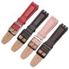 Genuine Leather Watch Strap Waterproof For Swatch YIS415/414 17mm 19mm Replace Cowhide Watch Band Concavo Convex Bracelet Men's