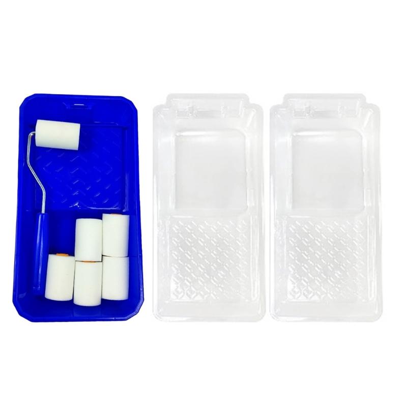 2" Small Foams Paint Paint Roller Brush 2inch Foams Paint Brush Paint Roller with Tray Perfect for Painting Narrow Area