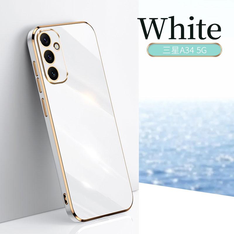For Samsung Galaxy A34 A14 A22 5G Case Protective Electroplating Shockproof Galaxy M32 A13 A22 4G Case Cover Silicone TPU Soft