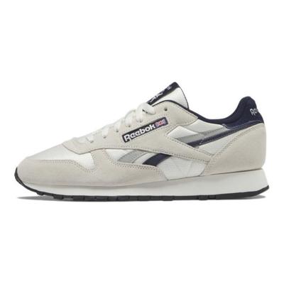 Классические кожаные кроссовки Chalk Vector Navy Унисекс Кремовый с черным сердечником GY7302