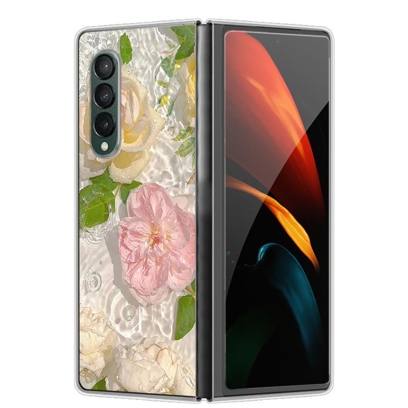 Чехол для Samsung Z Fold 5 Милый Модный Жесткий Прозрачный Чехол для Телефона для Samsung Galaxy Z Fold5 5G ZFold 4 6 5G Защитный Чехол ZFold6