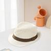 Summer Straw Sun Hat Breathable Woven Material UV Protection Hat with Wide Brim Versatile Summer Accessory