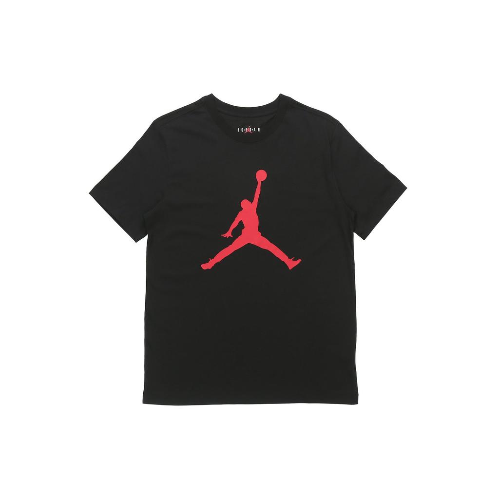 Jordan Мужские футболки Jumpman Черные с круглым вырезом Умеренный прямой крой DA6797-010
