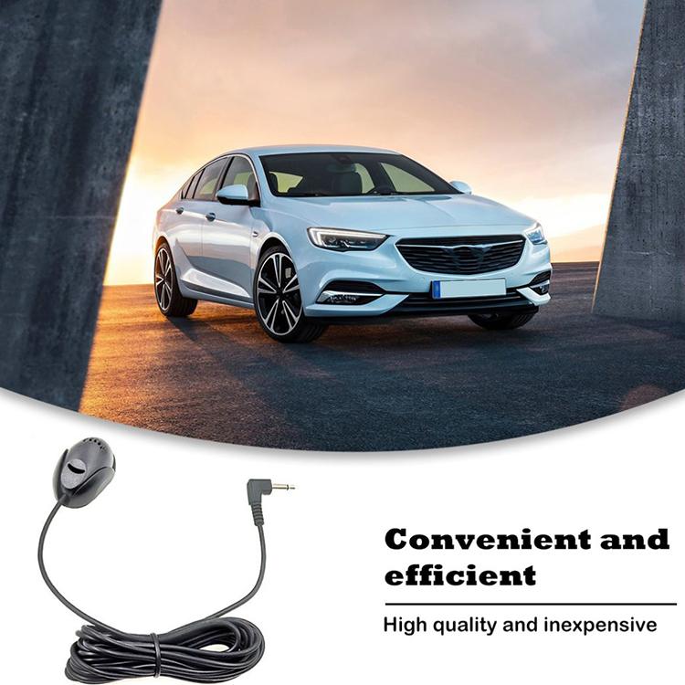 ZJ010MR Моно 3,5 мм угловой штекер автомобильный навигатор GPS динамик внешний вставной Bluetooth микрофон, длина: 3m