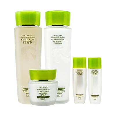 3W Clinic Aloe Full Water Набор из 3 предметов Набор из 3 предметов