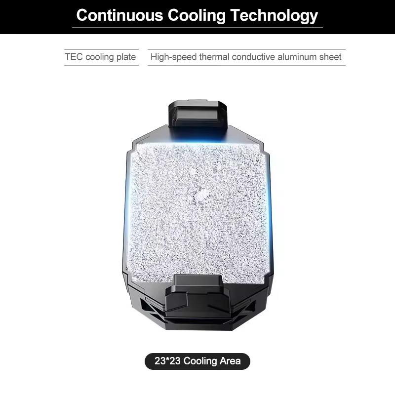 SL31 Радиатор с задним зажимом для мобильного телефона, охладитель TEC с дисплеем температуры, охлаждающий вентилятор для игр для телефонов iPhone Samsung Android