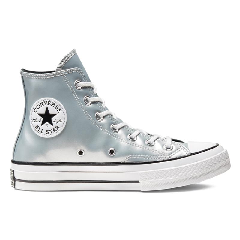 Converse Chuck Taylor 1970-х годов Винтажные высокие парусиновые женские серебристые