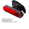 USB Rechargeable Bicycle Tail Light Energy-Saving LED Lamp Waterproof Bike Rear Safety Flashlight for Night Riding Outdoor Cycling