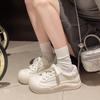 Уродливо милые туфли на платформе с большой головой женские 2025 весна новые инс милые платформа универсальные спортивные маленькие белые туфли прилив
