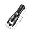 XHP50 High Power Flashlight Power Display Zoomable Flashlight 300LM Powerful LED Flashlight Mobile Power Bank for Camping Hiking