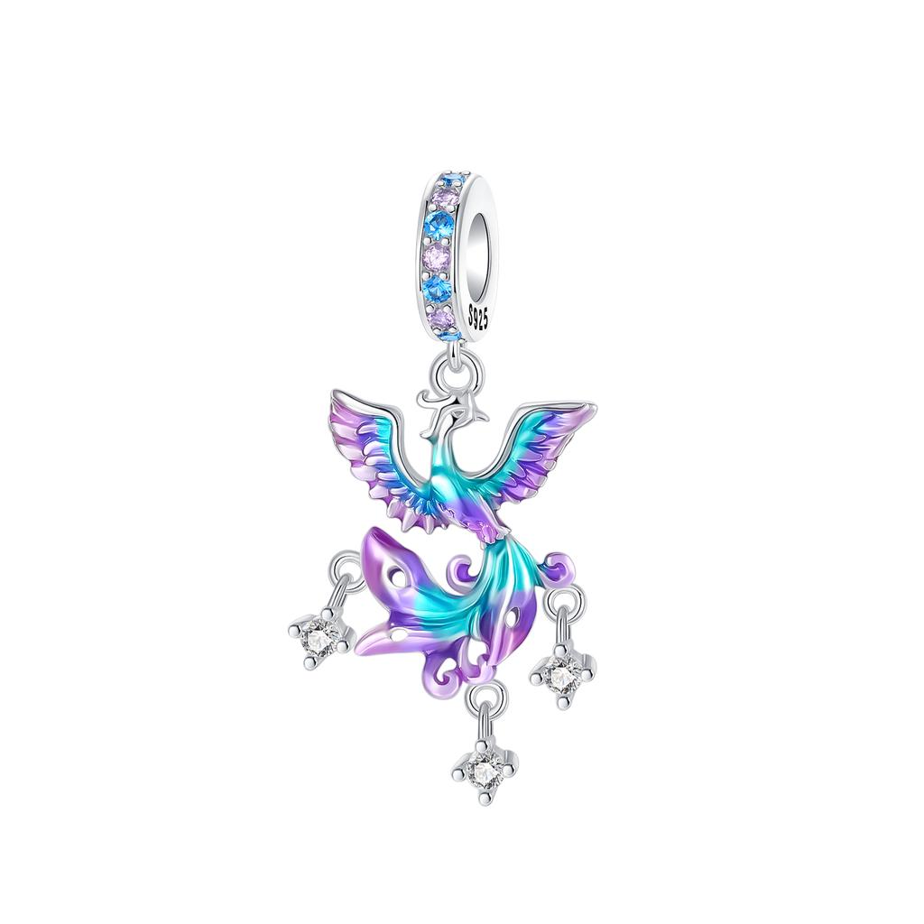 Original 925 Silver Penguin Whale Chameleon Pendant Robot Plant Bead Decoration fit Necklaces Bracelets Jewelry Gifts