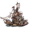 3D Puzzles for Adults Kids Gifts Tortuga Pirate Bay Cool Pirate Shipwreck Home Decor Indoor Kits Ragged Pirate Ship Crafts