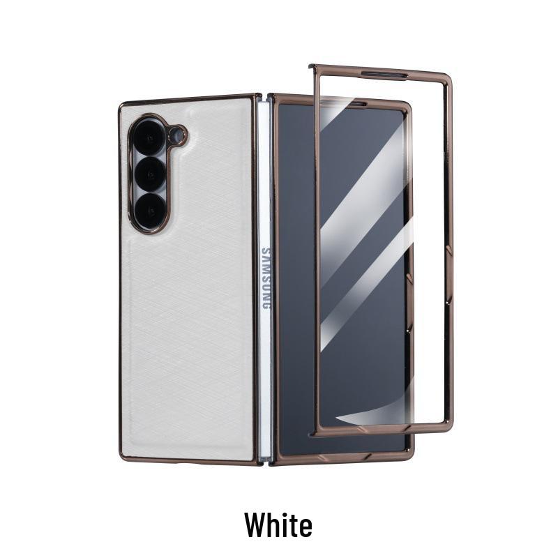Роскошный защитный чехол из бамбукового шелка для Samsung Z-Fold 7 - Интегрированный корпус и защитная пленка для экрана