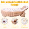 PVC Inflatable Baby Bathtub Non Slip Toddler Bath Tub Soft Comfortable Travel Shower Basin Ergonomic Baby Bath Tub for Newborn