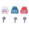 Детские обучающие замки с цифрами в форме автомобиля, соответствующие разным цветам, образовательные игрушки-ключи с замком