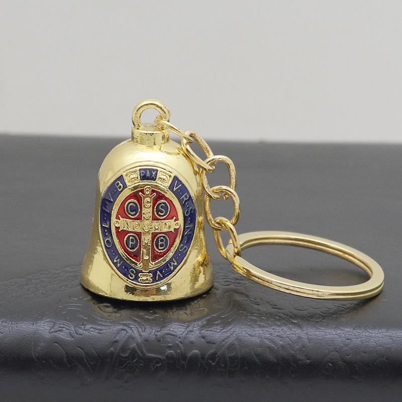 Ретро Металлический Брелок для Ключей с Подвеской-Колокольчиком - Украшение для Автомобиля и Сумки