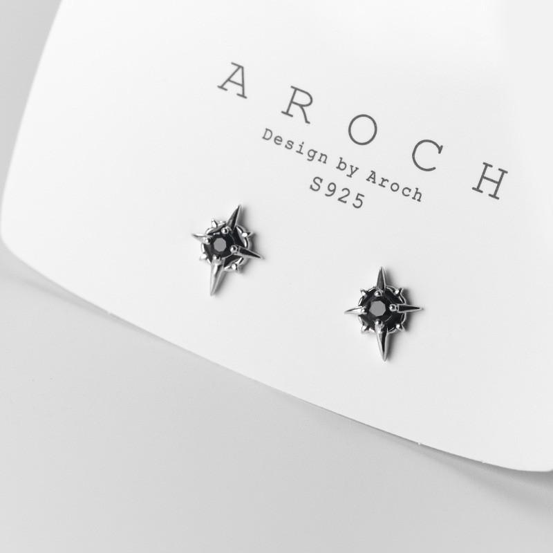 Серьги Polaris для мужчин и женщин, усыпанные звездами, бриллиантовые кресты, простые, холодные, модные, нишевые, высококачественные серьги