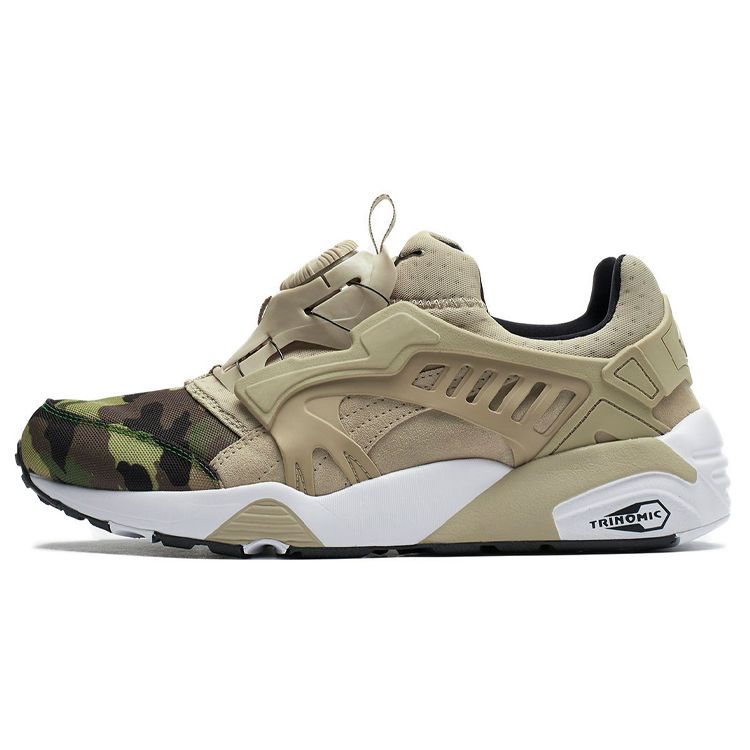 Puma Disc Blaze Camo Fabric Sport Comfort Color Block Low Top Lifestyle Sneakers Unisex Sneakers Gray White 363765-02