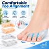 2Pcs Silicone Gel Toe Straightener Little Toe Fit Bunion Corrector  Blister Prevention