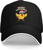 Merry Chickmas Chicken Funny Baseball Cap Cool Holiday Themed Washed Sports Hat Adult Unisex