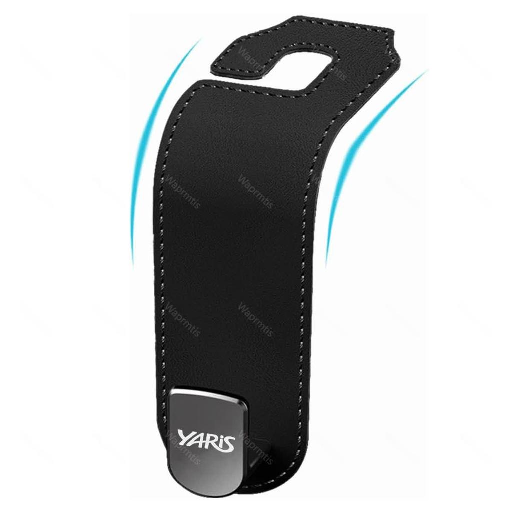 Yaris Headrest Hook, Car Storage Hook, Yaris (February 2020 - Present), Compatible with All Grades, KSP210/MXPA1#/MXPH1# Type (1 Piece, Black, Yaris)