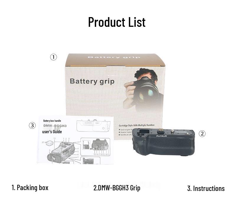 Panasonic DSLR Grip for GH3/GH4 Mirrorless Cameras, Compatible with DMC-GH3/DMC-GH4, BGGH3 Battery Box