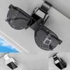Car Sunglass Holder Clip ABS Durable Stable Sun Visor Storage Ticket Card Hanger Universal Auto Accessories For Drivers