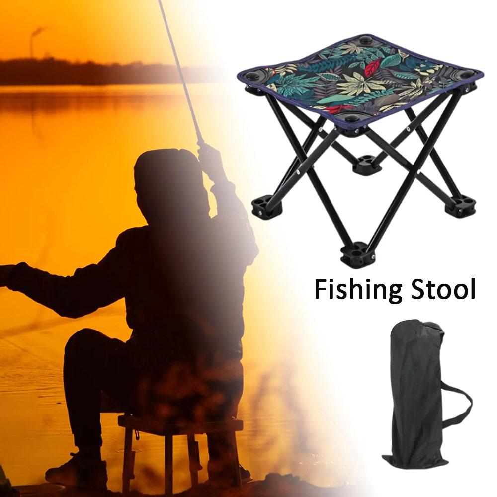 Уличный переносной складной стул, легкий складной табурет для кемпинга, небольшой складной стул для походов, пляжа, рыбалки, пикника, сиденья, инструментов.