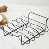 Stainless Steel Rib Rack for Grilling Holds Multiple Rib Racks BBQ Roasting Stand for Grill Barbecuing Beef Chicken Turkey BBQ Accessories