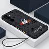 Чехол для телефона с узором космонавта и веревкой для Samsung S24 S23 FE S22 Ultra S21 FE A54 A53 A34 A52 A72 A71 A51 A32 A23 A13 S10, противоударный мягкий чехол для телефона