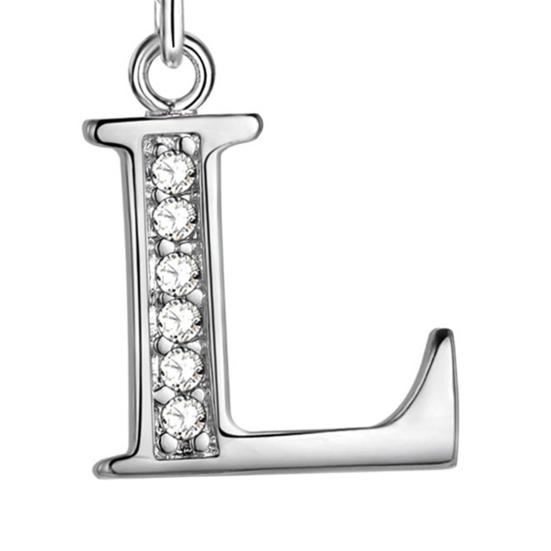 Хороший выбор, ожерелье, популярная серебряная медная цепочка со стразами и английскими буквами