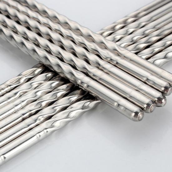 3 пары полезных палочек для еды из нержавеющей стали, простые в использовании, нескользящие серебряные нескользящие палочки для еды для банкета, ресторана, кухни