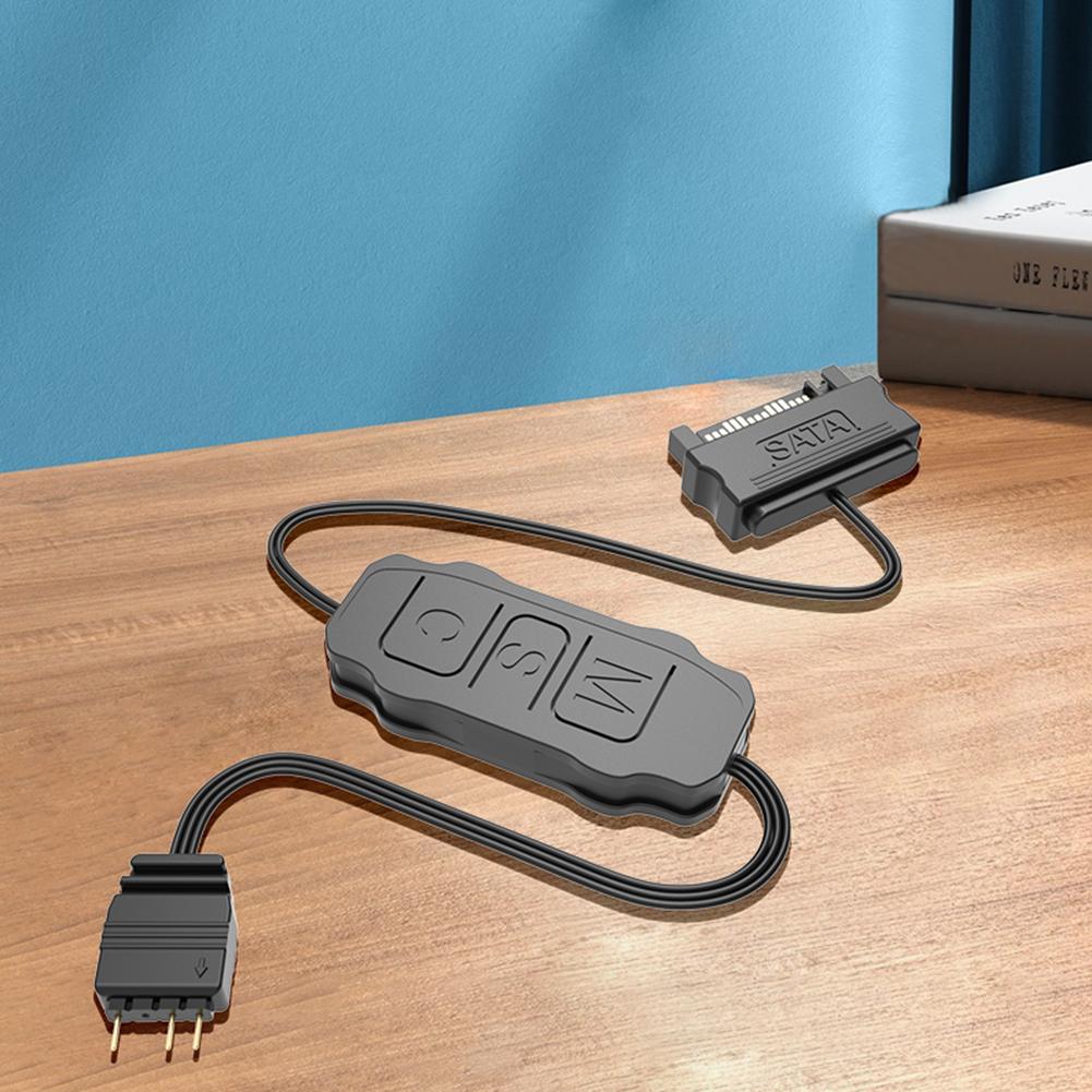 5V 3PIN ARGB контроллер ARGB 5V 3PIN к SATA интерфейсный удлинительный кабель RGB Sync контроллер кабель