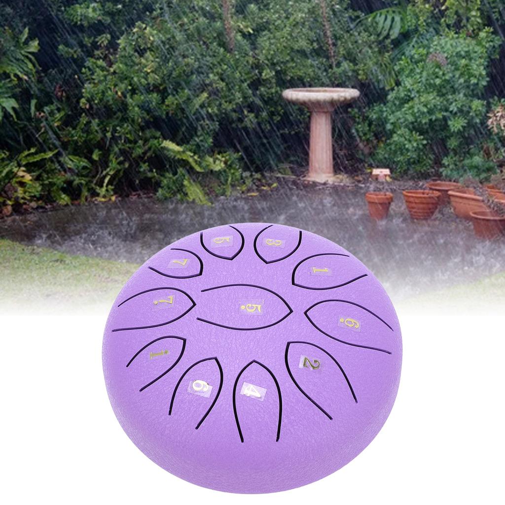 Стальной язычковый барабан 6 дюймов 11 тонов эфирный уличный чакра дождь барабан для наружного сада мини перкуссия 