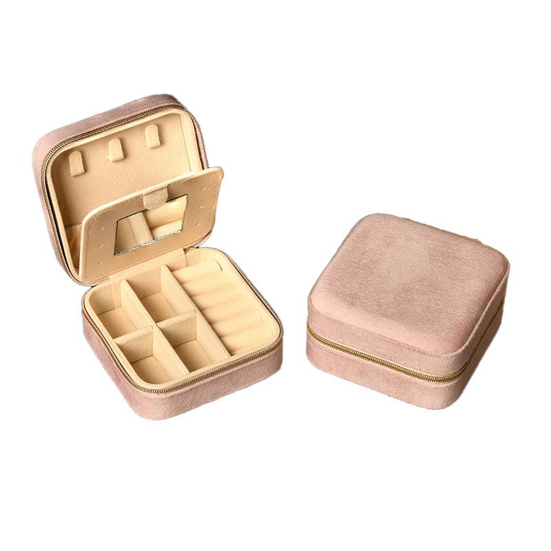 Круглая мини дорожная подарочная шкатулка для украшений: Компактный кейс для хранения колец