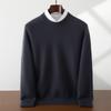 Мужской кашемировый свитер с круглым вырезом, зимний 2025, европейский хай-энд, утолщенный низ