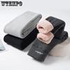 Женские зимние толстые цельные флисовые леггинсы из овечьей шерсти с добавлением флиса для тепла и изоляции, ультра-толстые хлопковые брюки