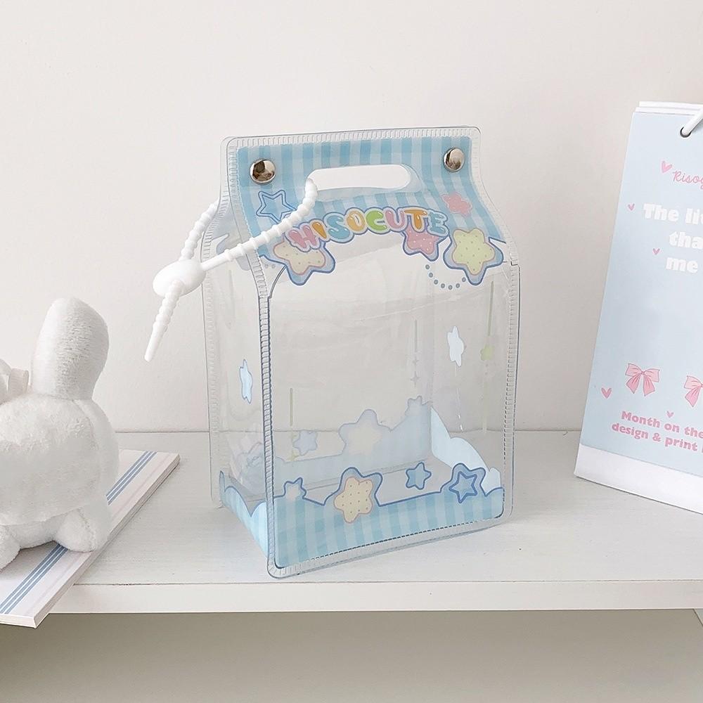 Transparent Doll Protector Case PVC Material Hanging Storage Bag Kids Student Gift